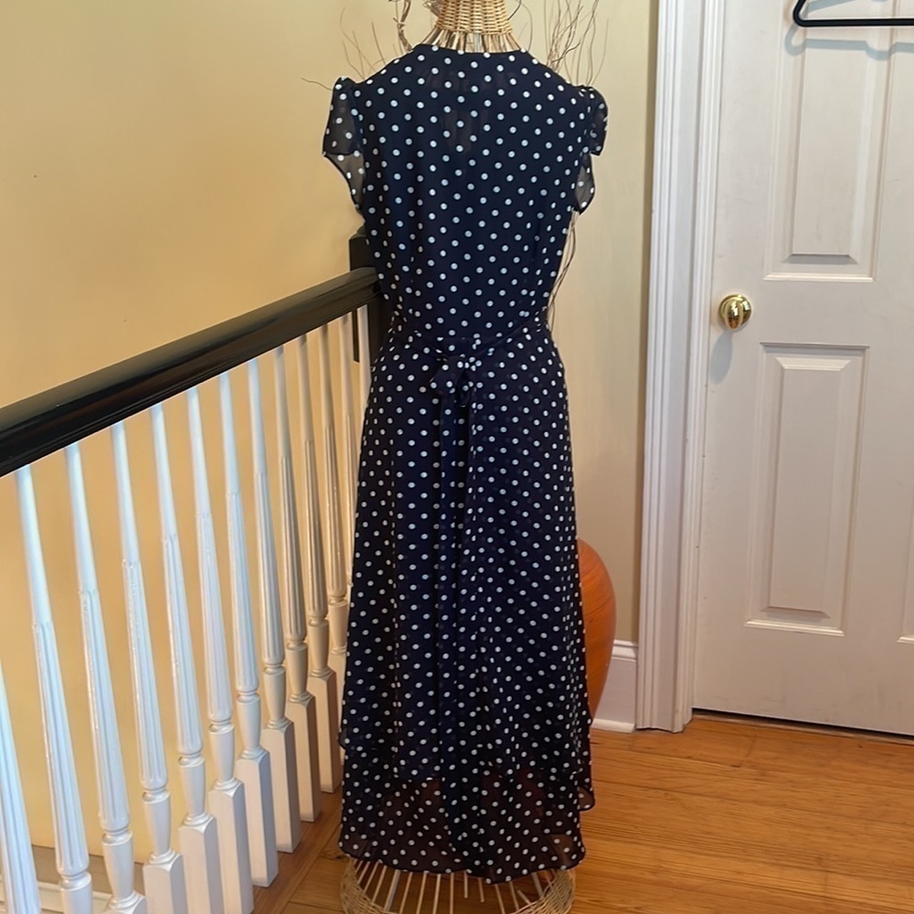 Betsy Johnson 🎈sale🎈blue dress with white polkadots - Picture 5 of 8